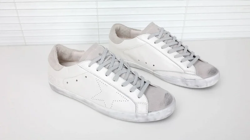 

Golden goose all white cream Korea sells purely hand-made high-quality customized men's and women's sneakers 35-46