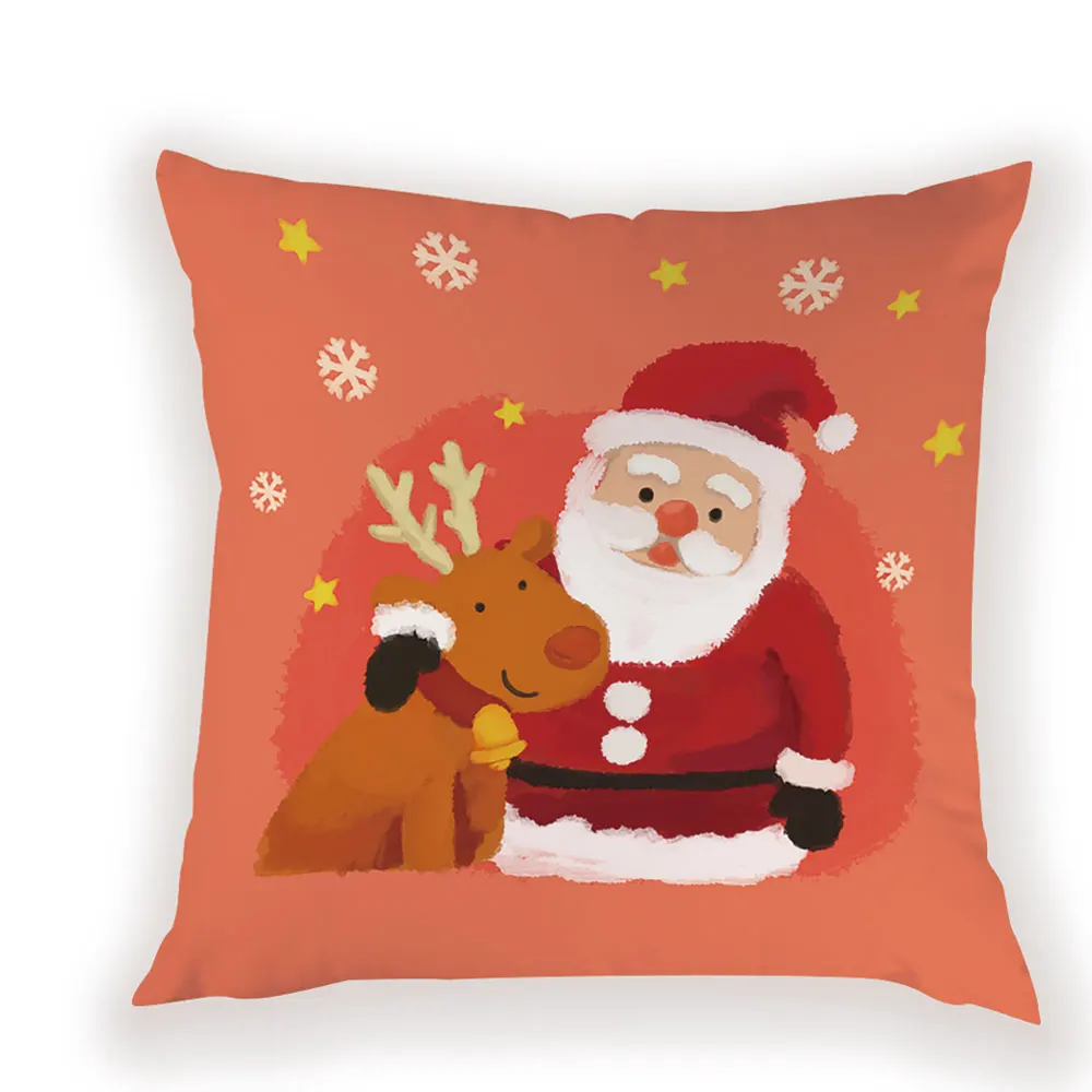 L1811-1 Santa Подушка с Санта Клаусом для декоративные оленей подушки для дивана размером 45*45, декоративная Милая Подушка Чехол для подушки на кровать декор подушки - Цвет: L1811-1