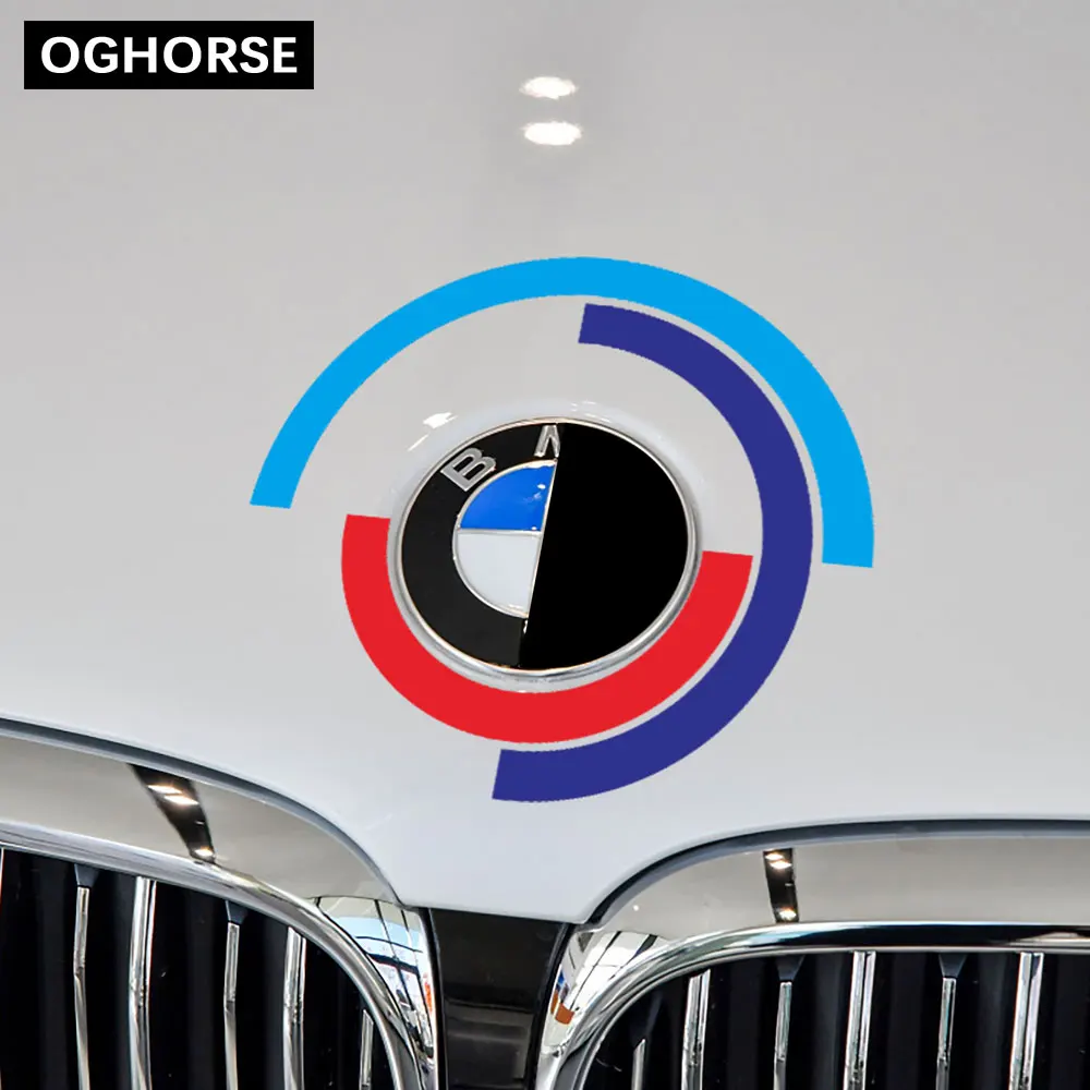 Капот автомобиля двигатели для крышка с логотипом Стикеры капот эмблема наклейка для BMW E60 E90 F20 F30 F10 G30 Z4 F15 F16 F25 G05 G01 G20 X1 аксессуары