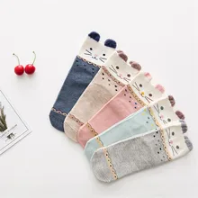 Горячая распродажа! Женские милые носки с героями мультфильмов; 5 пар/лот; сезон осень-зима; милые хлопковые носки; забавные женские носки