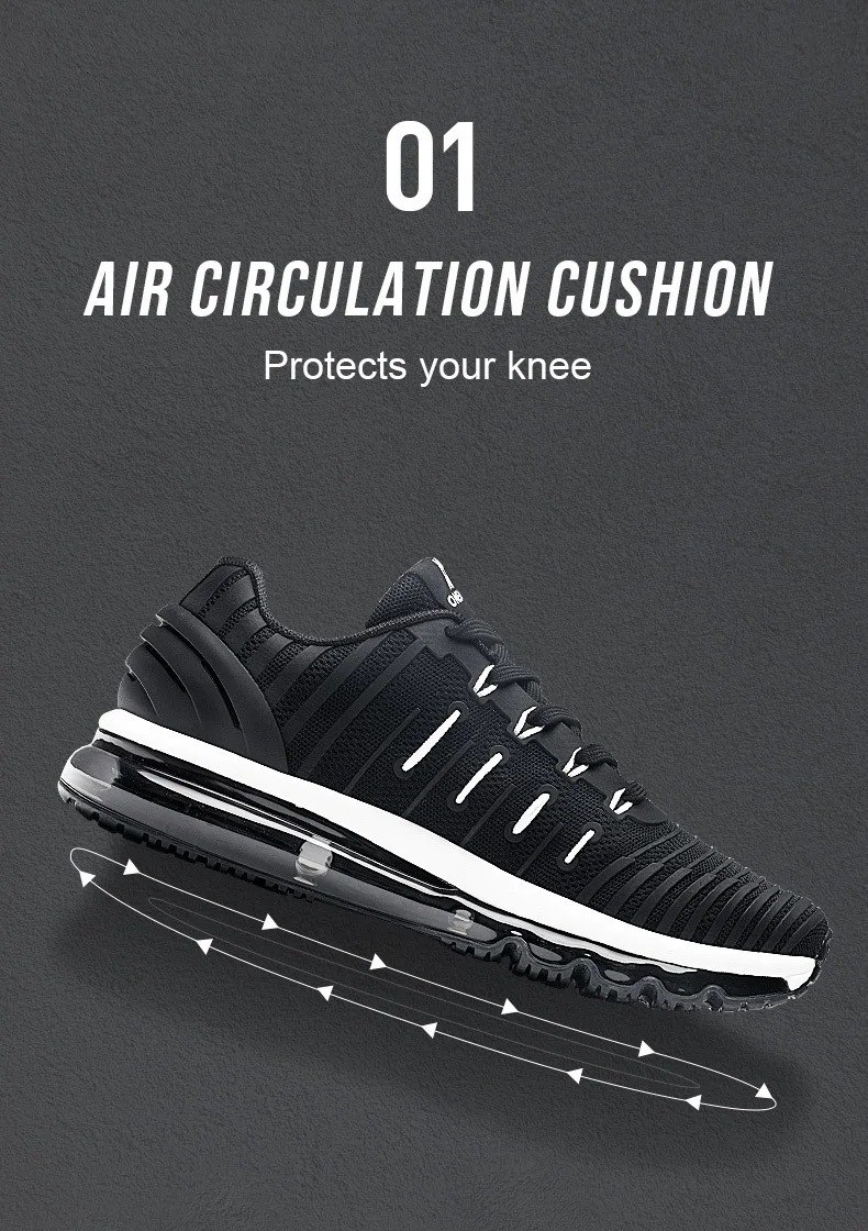 Новинка Onemix Air Cushion спортивная обувь для мужчин 97 Вязание спортивная обувь для спортзала беговые кроссовки уличные кроссовки для фитнеса Max 12,5