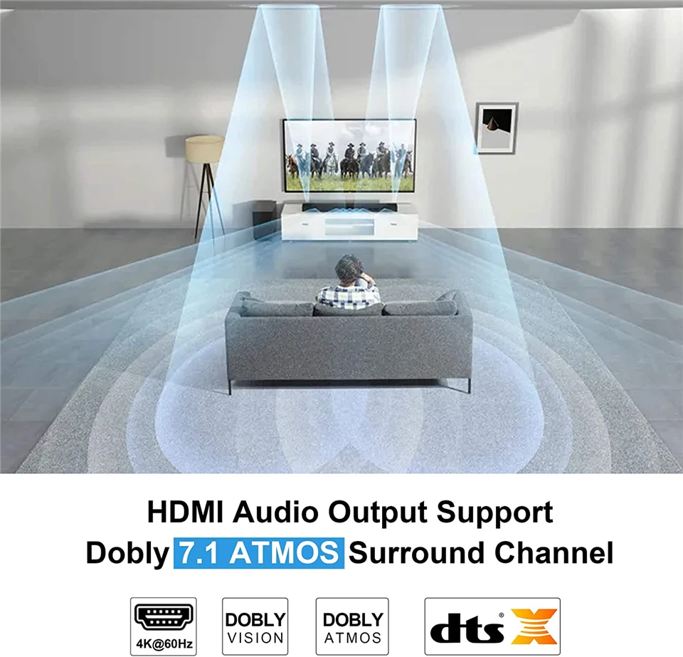 Hdmi para Rca Audio Extractor 4k Extractor Spdif Conversor de Áudio Hdmi Suporte Adaptador av 4k @ 60hz Rgb 8:8 Hdcp 2.2 3.5 mm Jack Toslink 2024 - Image 2