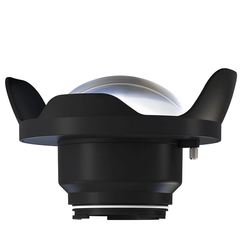 Camera Diving Fisheye Wide Angle Lens Dome Port Waterproof Flash Strobe for Sony Canon Nikon Camera Underwater Housing Case