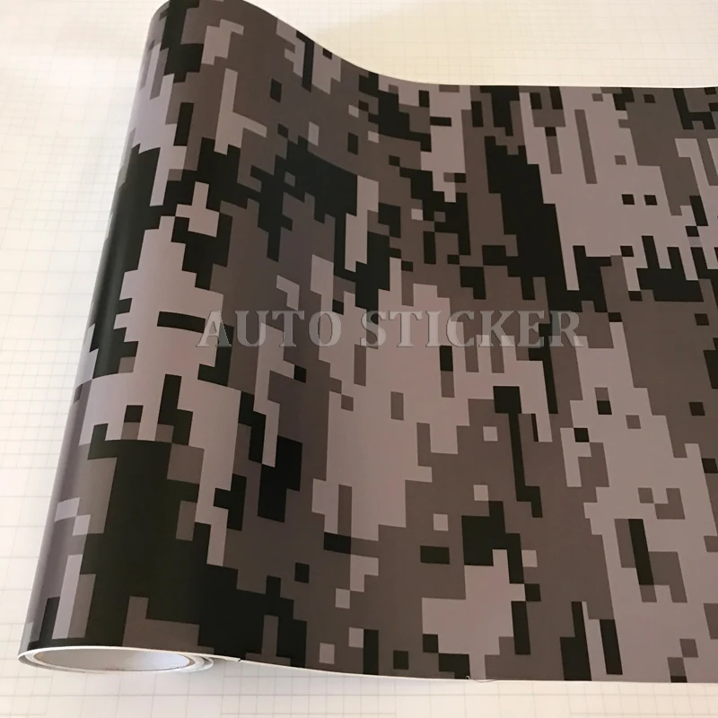 black gray digital camo vinyl sticker 1