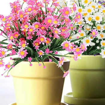 

Outdoor Uv Resistant 6 Bundles Fake Foliage Greenery Faux Plants Shrubs Plastic Bushes for Window Box Hanging Planter Farmhouse