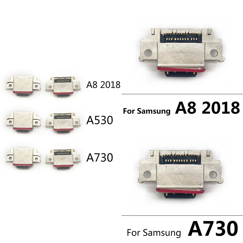 Разъем USB для зарядки гибкий кабель запасные части Samsung A8 2018 A530 A730 | Мобильные