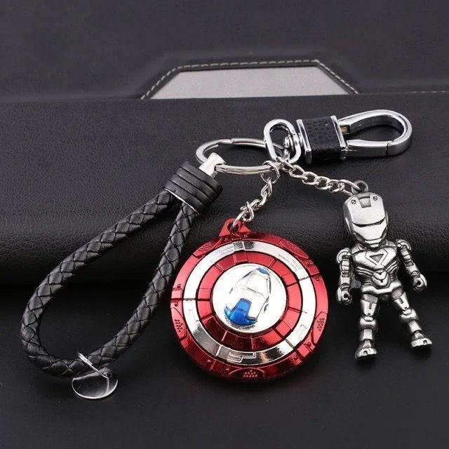lovers key ring male and female movie superhero role  key chain mobile phone bag pendant gift