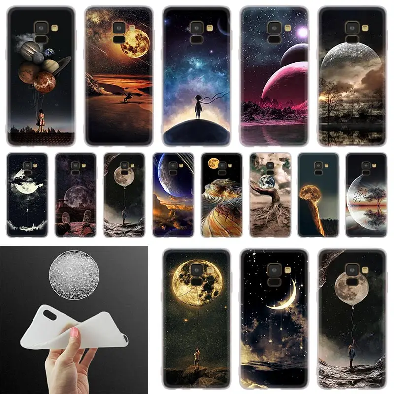 Чехол для телефона cada vez que veas la luna Samsung Galaxy A10 A20 A30 A40 A50 A60 A70 A6 A8 Plus A7 A9 2018 A3 A5 2017 мягкий