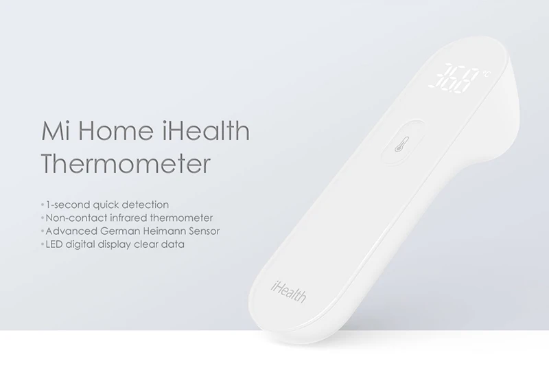 Xiaomi Mi домашний IHealth термометр детский электронный светодиодный цифровой термометр Бесконтактный инфракрасный термометр тела детектор здоровья