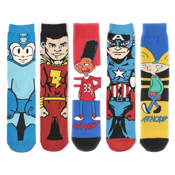 

Anime Cartoon Men Sock Casual Breathable Happy Funny Novelty Personality Women Men Cotton Crew Socks Calcetines Gifts for Men