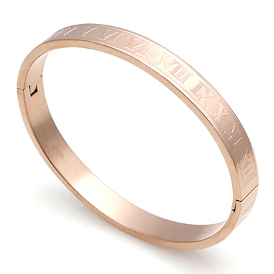 men rose gold Роскошный золотой браслет манжета из нержавеющей стали браслеты золотые женские мужские/Любовь/разъемные Браслеты розовое золото pulseira Роскошные ювелирные изделия - Окраска металла: men rose gold