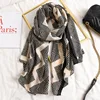 Brand Designer Winter Hijab Cotton Scarf 2022 Fashion Female Large Women Poncho Shawl Bandana Foulard Scarves Pashmina Femme ► Photo 3/6