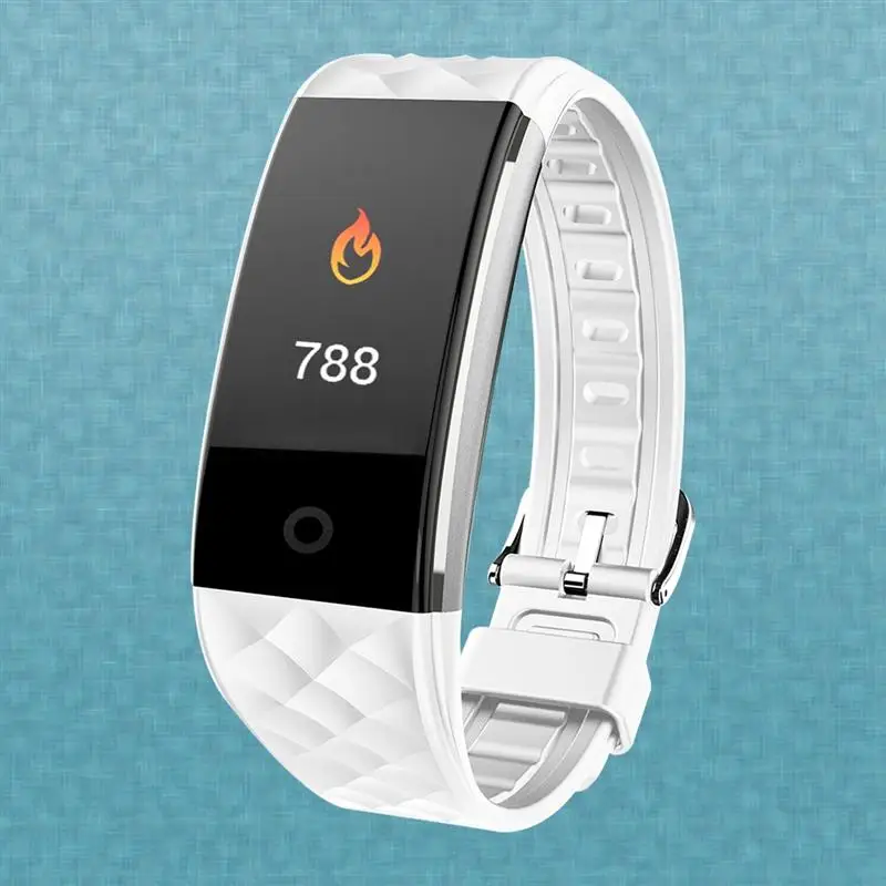 1Pc S2 Multifunctional Fashion Bluetooth Fitness Tracker Smart Bracelet Pedometer Waterproof Monitor Wristband Smartwatch