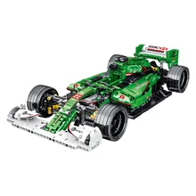 MOC 023008 F1 R5 Sport Auto Simulation 1:14 Modell F1 Farbe Rosa Bausteine Auto 1099 stücke Ziegel Spielzeug Für kinder Jungen Geschenk