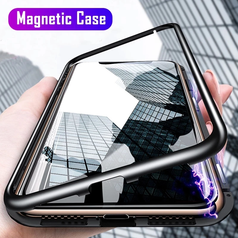 Магнитный металлический чехол для Samsung Galaxy S20 S10 S8 S9 Plus Lite FE Note 8 9 10 A11 A50 A51 A71 A70 A50S |