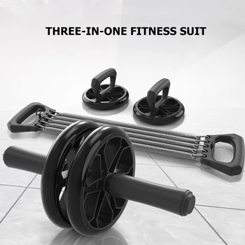 

Fitness Abdominal Wheel AB Roller Abdominal Roller 3 IN 1 Abdominal Wheel Roller Fitness Equipment Beginner Abdomen Wheel Set