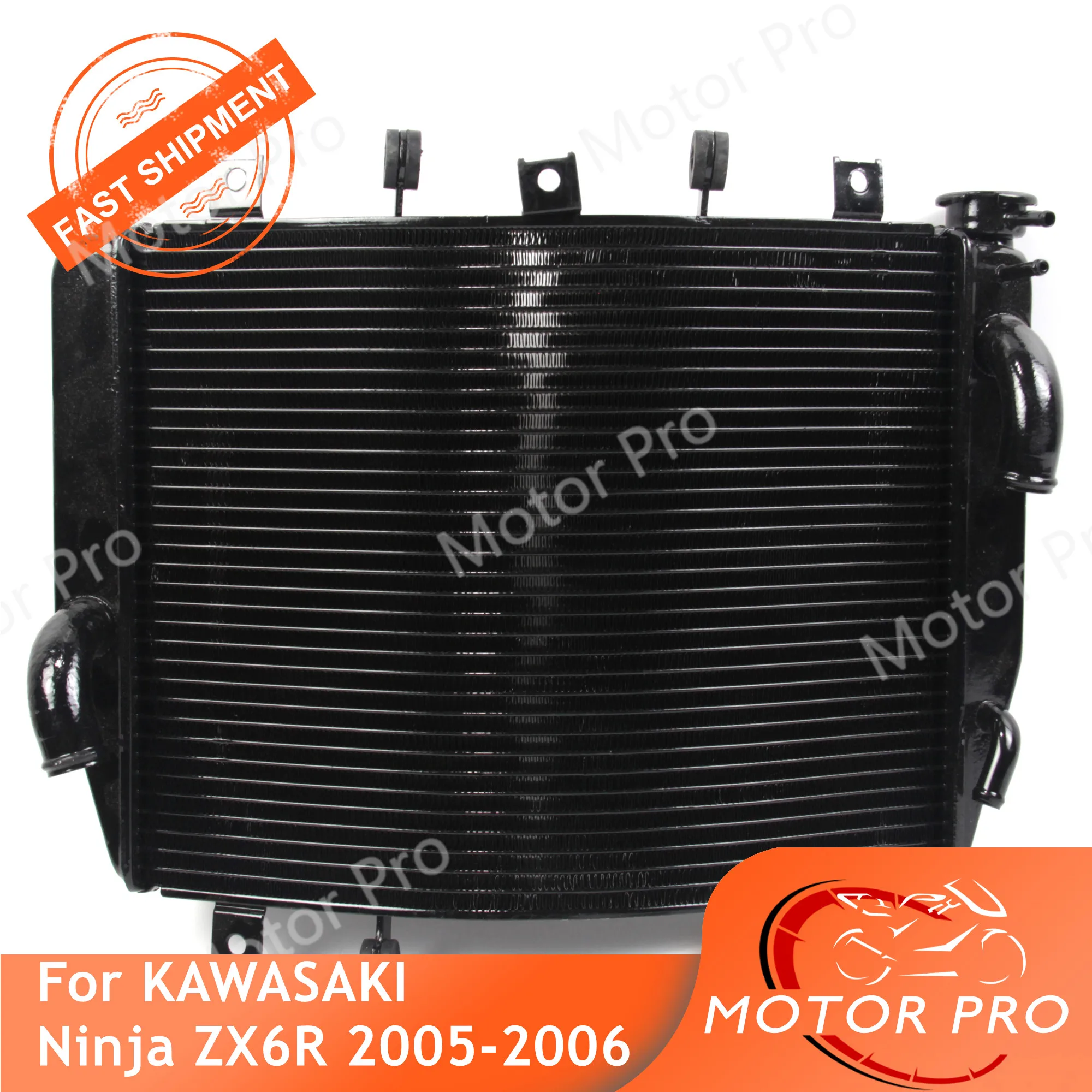 #Special Offers New Arrival For Kawasaki Ninja ZX-6R 1998 - 2010 Motorcycle Water Cooler Cooling Engine Radiator ZX 6R ZX-6R 2004 2005 Aluminum