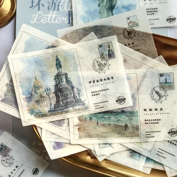 

40pcs/lot Retro Picture album Stickers bullet journal Scrapbooking Decorative collage Album Gift Sealing stationery sticker