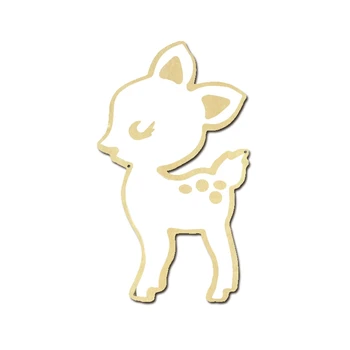 

Children Cartoon Decorative Mirror Bathroom Baby Room Wood Acrylic Mirror Frame Creative Home Art Wall Decorations Sika Deer