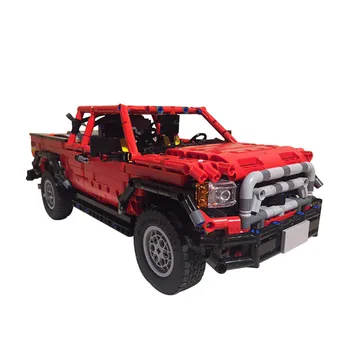 

Hot 1606Pcs MOC RC 4WD Truck Vehicle Model High Level Assembly Small Particle Building Block Set With Motor And Remote Control