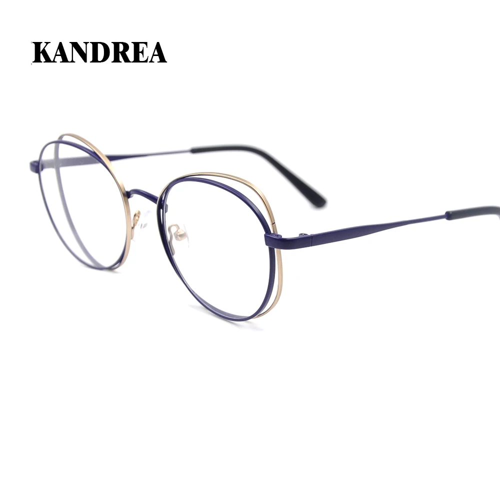 Kandrea, классические женские очки, оправа, прозрачная, модная, личность, прозрачные линзы, большая оправа, очки - Цвет оправы: C2