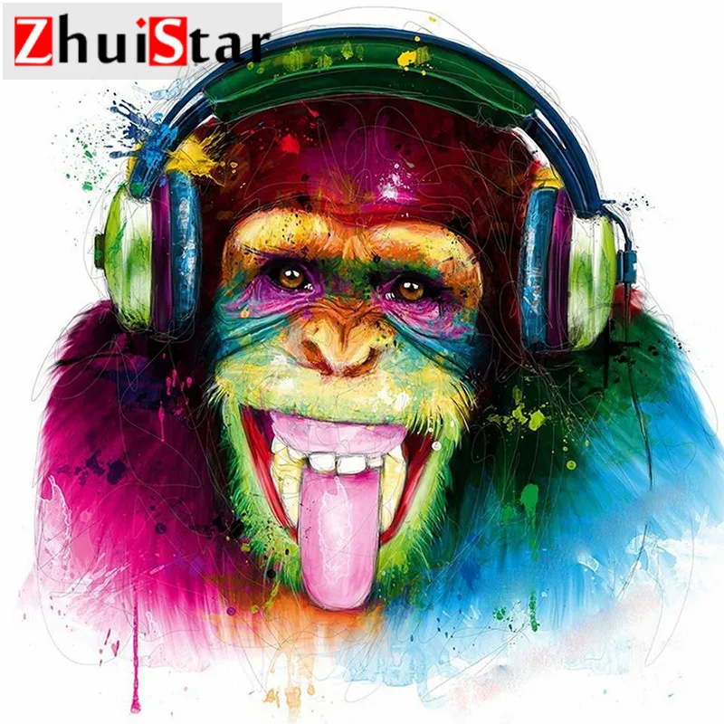 5d алмазная живопись полноразмерная/круглая Алмазная вышивка электрический звук