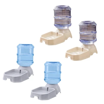 

2 Pieces Of Plastic Gravity Feed for Pets and Automatic Water Dispenser