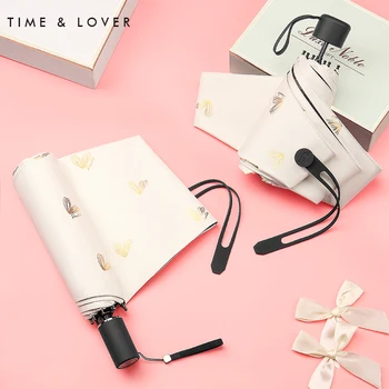 

Mini Pocket Umbrella Rain Women Windproof Durable Folding Sun Umbrellas Portable Umbrellas Sunscreen Sombrilla Female Parasol E7