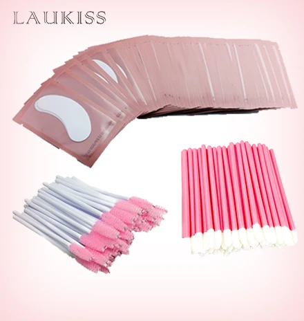 

Eyelash Pads Patches For Eyelash Extension Disposable Eyelash Eyebrow Brushes Lip Brush Lipstick Mascara Gloss Wands Makeup