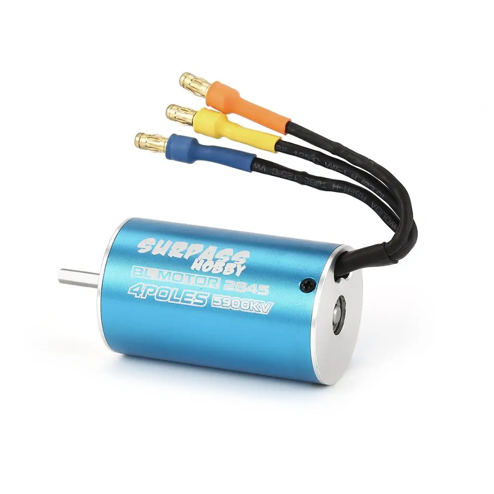 

SURPASSHOBBY 2845 5000KV 5900KV 3.175mm Brushless Motor for 1/10 RC Remote Control Car Parts DIY Spare Parts Accessories