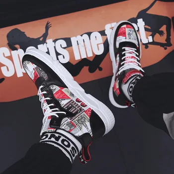

Spring Autumn Tide Brand Hip-hop High-top Shoes Men's Shoes Sports Breathable Board Shoes Fashion Casual Shoes Street Culture