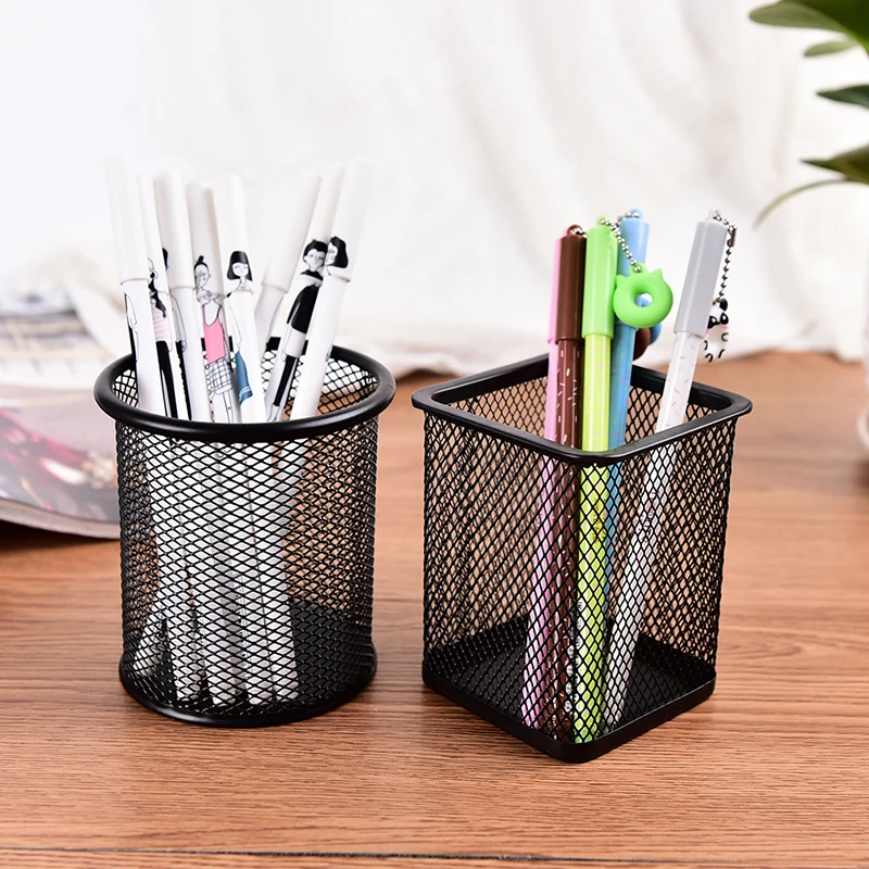 

1 PCS Office Desk Pen Pot Ruler Scissor Pencil Holder For Desk Cup Mesh Organizer Container New