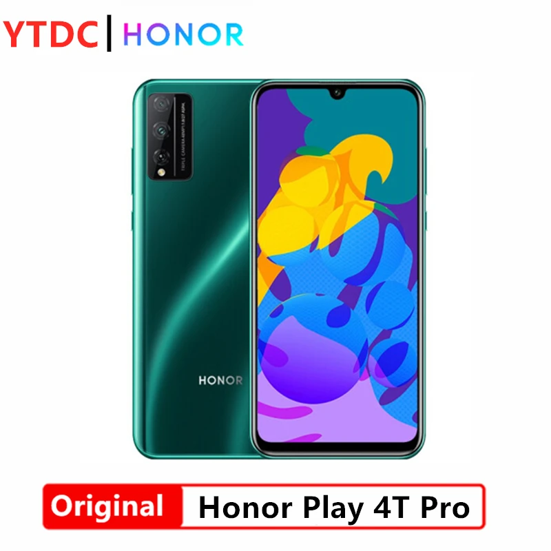 Смартфон Honor Play 4T Pro 6 3 дюйма Kirin 810 8 ядер Android 9 22 5 Вт суперзарядное устройство