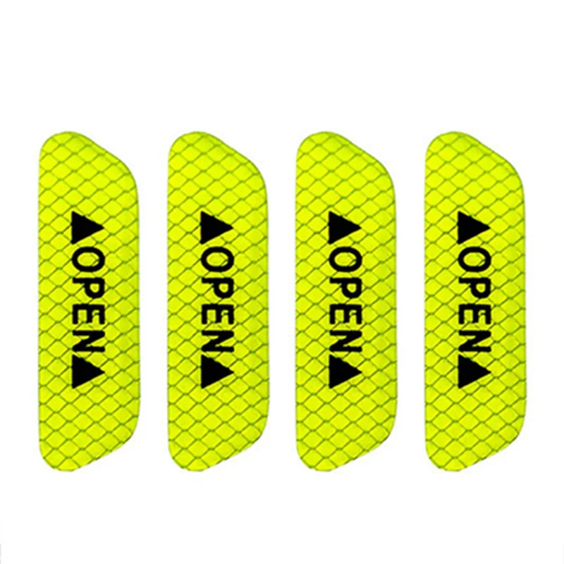 

4Pcs/Set Car Open Reflective Tape Warning Mark Night Driving Safety Lighting Luminous Tapes Accessories Car Door Stickers