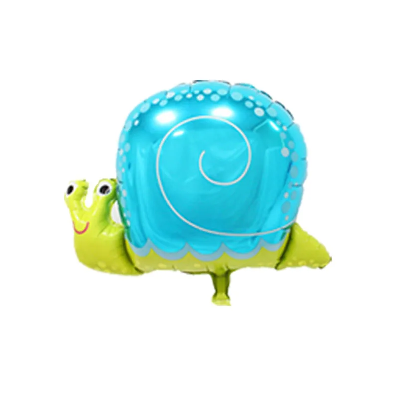 Мини воздушные шары из фольги в виде животного мультфильм воздушный шар детский день надувные игрушки День рождения украшения для детской вечеринки 6 шт - Цвет: snail