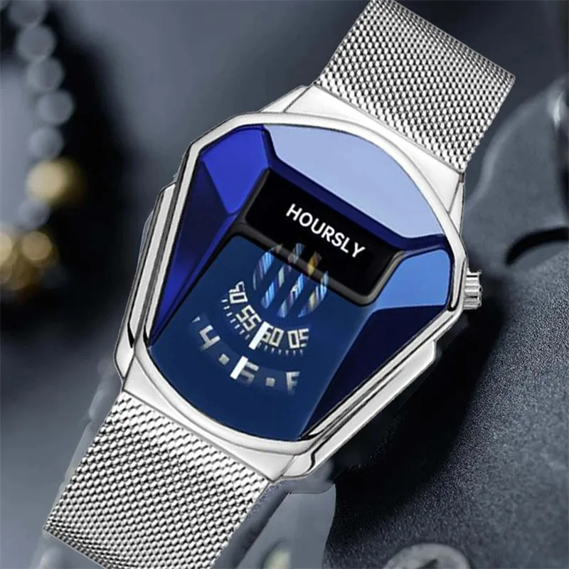 Top Brand Business Watches For Mens Luxury Men Wrist Watch Stainless Steel Technology Fashion Quartz Watch Reloj Hombre