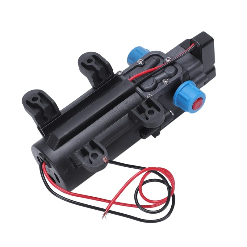 Black DC 12V 60W high-pressure mini membrane water pump automatic shutdown 5L / min