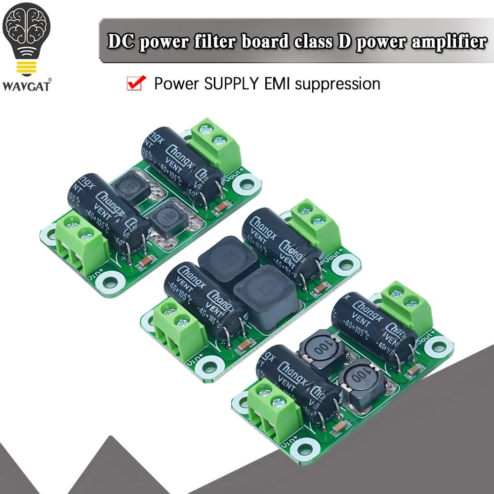 DC Power Filter Board 0 25V/0 50V 2A/3A/4A Class D Power Amplifier