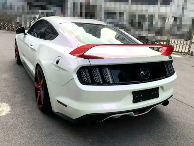 Спойлер из углеродного волокна для Ford Mustang черный автомобиль украшение в виде хвостового крыла задний багажник спойлер для Ford Mustang купе