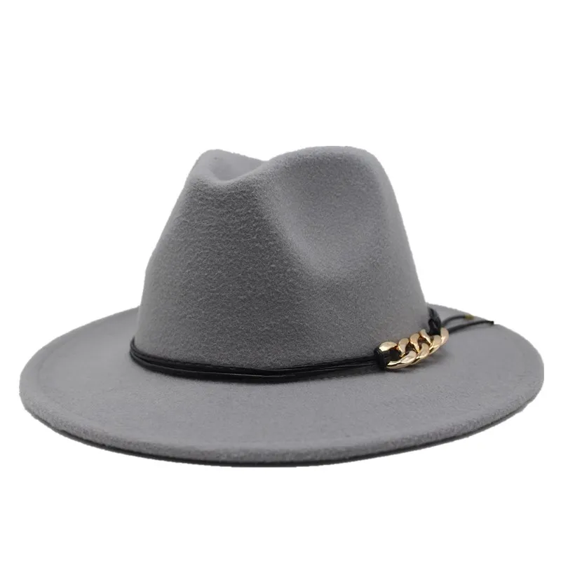 light grey Seioum мужские из фетра теплые и удобные регулируемые кепки унисекс модный тренд Твердые крышки классический котелок шляпа человек 14 цветов - Цвет: light grey