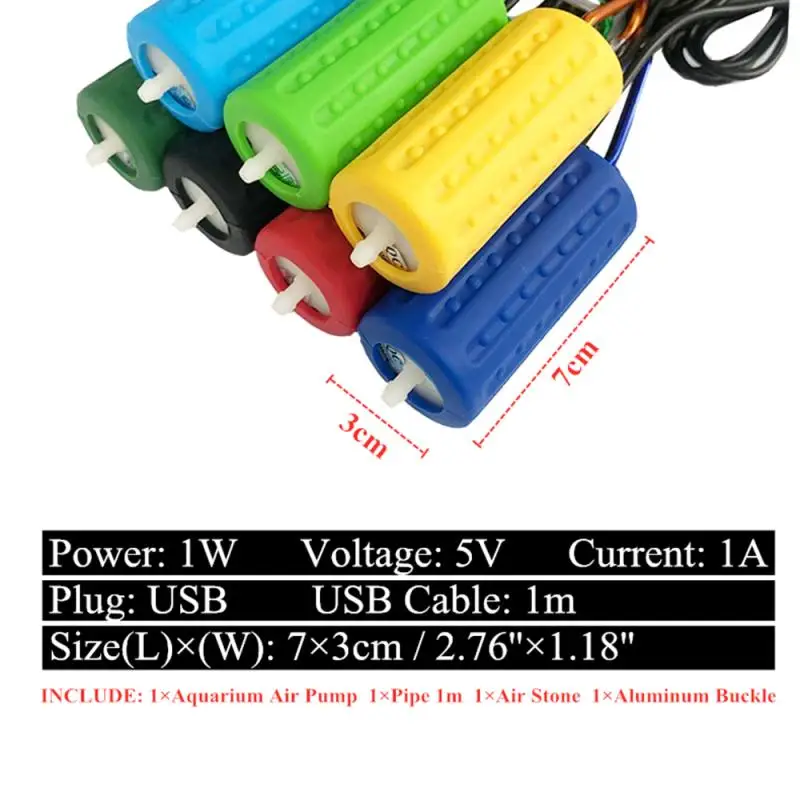 Аквариумный Портативный USB мини кислородный воздушный насос бесшумные