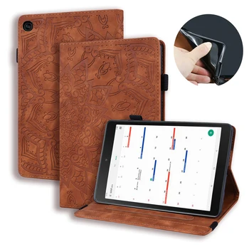 

20pcs/lot Calf Embossing Double fold+3 Card book style leather cover case for Samsung Galaxy Tab S5E 10.5 SM-T720 SM-T725 cases