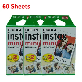 

Original Fujifilm Instax Mini Film 10 20 40 50 60Sheets For FUJI Instant Photo Camera Mini 9 Mini 8 7s 70 90 Camera Film NEW HOT