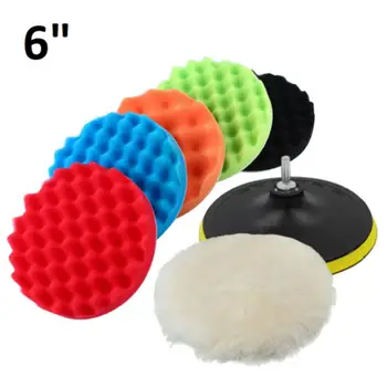 

8Pcs/Set Car Polishing Pad 6 Inch Sponge Buffing Waxing Boat Car Polish Buffer