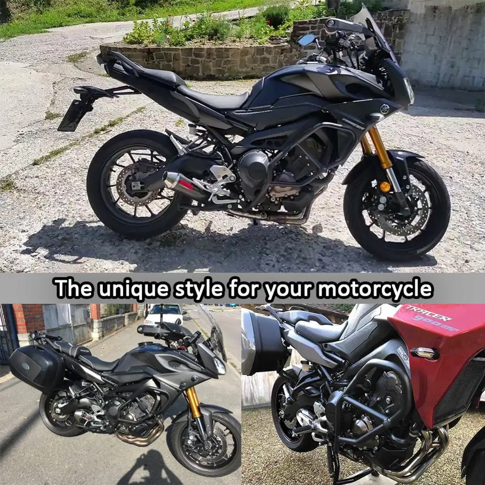 US $112.99 Motorcycle Crash Bar Engine Guard Frame Protector Falling Protection for Yamaha MT09 FJ09 Tracer 900 GT 2020 2019 2018 17 16 15