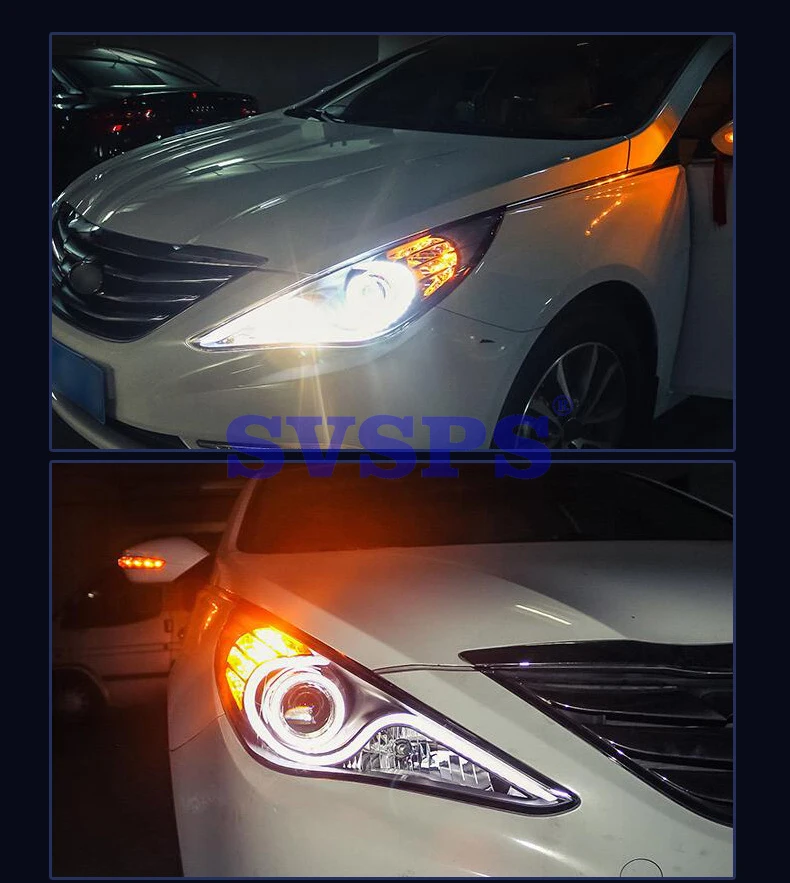 Высокое качество автомобильный Стайлинг левая/правая фара для hyundai Sonata 2011