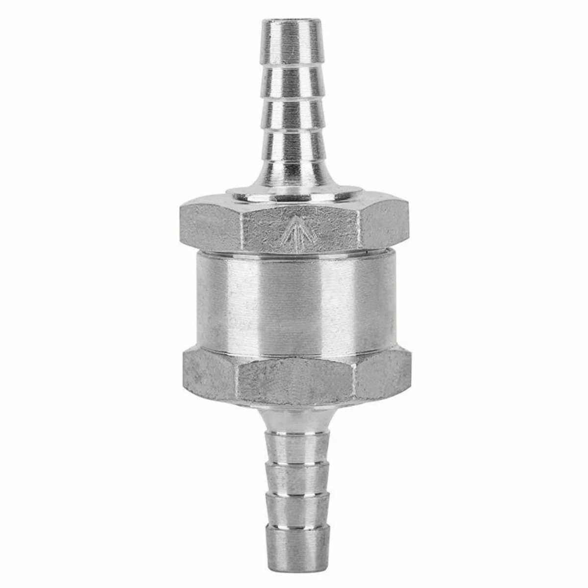 2PCS Aluminum Alloy Silver 6mm 8mm 10mm 12mm Car Gasoline Diesel Fuel One-way Check Valve