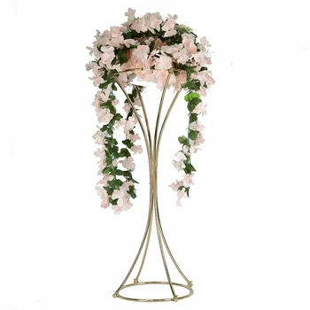 

10Wedding props wrought iron small waist ornaments table centerpieces flower stand twisted road guide flower vase Wedding props