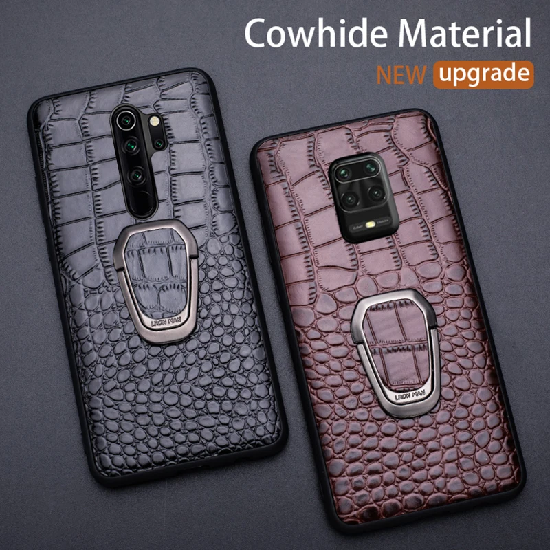 Leather Phone Case For Xiaomi Redmi Note 9S 9 8 7 7A 6 K20 K30 10X Mi 9 se 9T A3 10 Lite Max 3 Poco F1 X2 F2 Pro Crocodile Cover