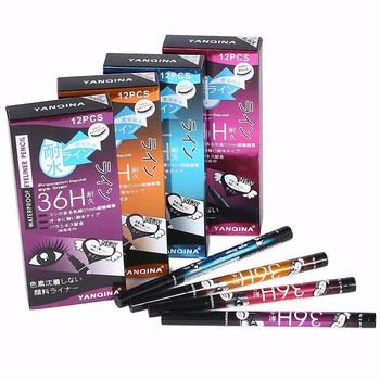 

Portable Quick Dry Liquid Eyeliner Pencil Waterproof Eyebrow 12 Hours Long-lasting Sweatproof Eye Liner Pen Cosmetics